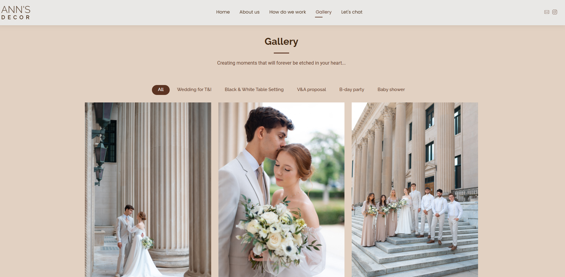 Ann's Decor - gallery section